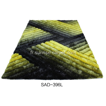 Polyester Silk Shag Tapis 3D